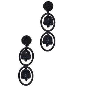 sachin & babi Black Victoria Earrings Agent Provocateur: Oscar de la Renta, Sach